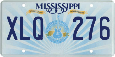 MS license plate XLQ276