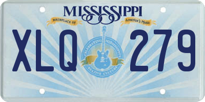 MS license plate XLQ279