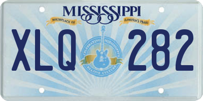 MS license plate XLQ282