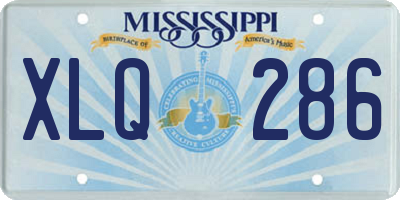 MS license plate XLQ286