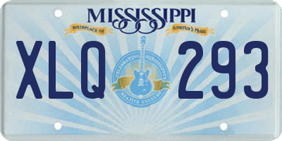 MS license plate XLQ293