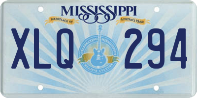 MS license plate XLQ294