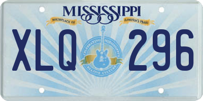 MS license plate XLQ296