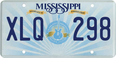 MS license plate XLQ298