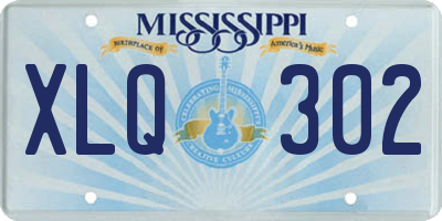 MS license plate XLQ302
