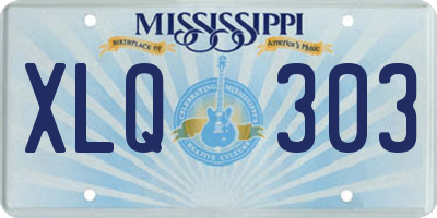 MS license plate XLQ303
