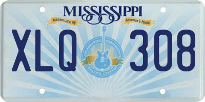 MS license plate XLQ308
