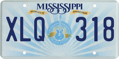 MS license plate XLQ318