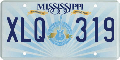 MS license plate XLQ319