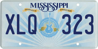 MS license plate XLQ323