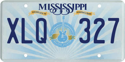 MS license plate XLQ327