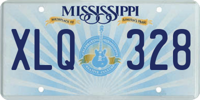 MS license plate XLQ328