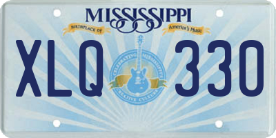 MS license plate XLQ330
