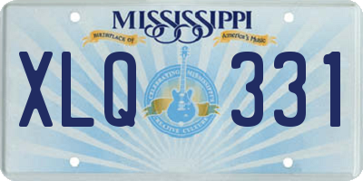 MS license plate XLQ331