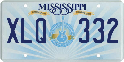 MS license plate XLQ332