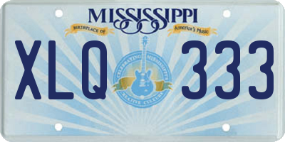 MS license plate XLQ333