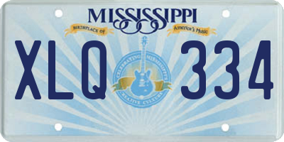 MS license plate XLQ334