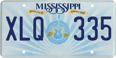 MS license plate XLQ335
