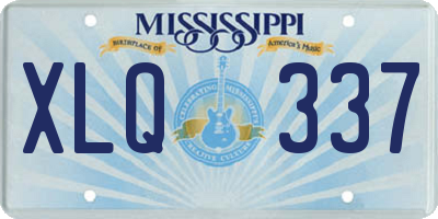 MS license plate XLQ337
