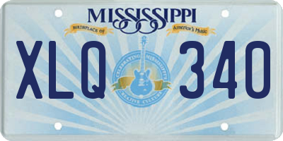 MS license plate XLQ340
