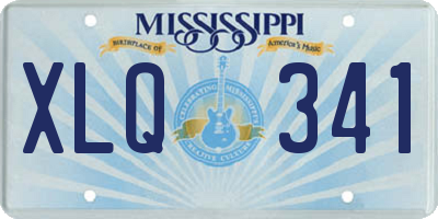 MS license plate XLQ341