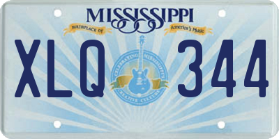MS license plate XLQ344