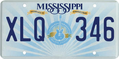 MS license plate XLQ346
