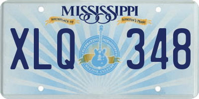 MS license plate XLQ348