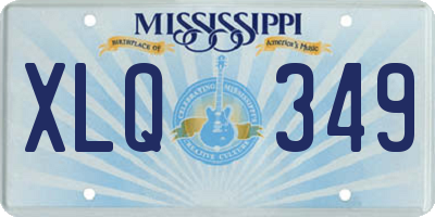 MS license plate XLQ349