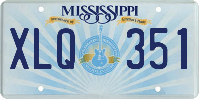 MS license plate XLQ351