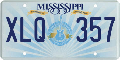 MS license plate XLQ357
