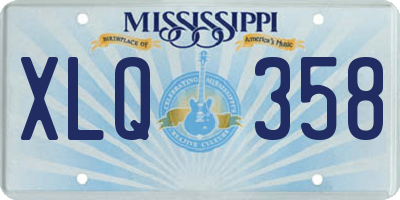 MS license plate XLQ358
