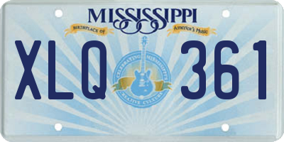 MS license plate XLQ361