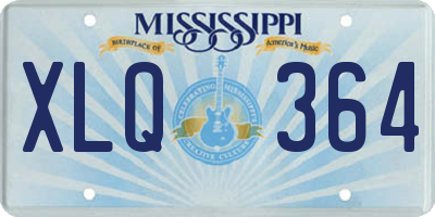 MS license plate XLQ364