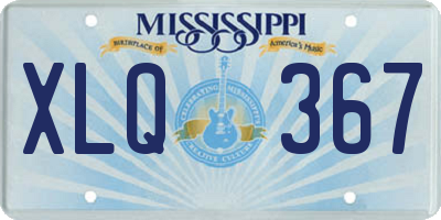 MS license plate XLQ367
