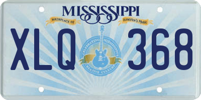 MS license plate XLQ368