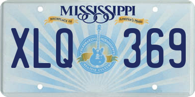 MS license plate XLQ369