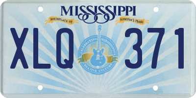 MS license plate XLQ371