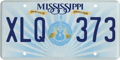 MS license plate XLQ373