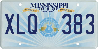 MS license plate XLQ383