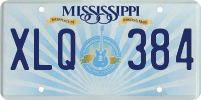 MS license plate XLQ384