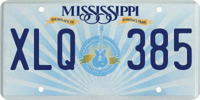 MS license plate XLQ385