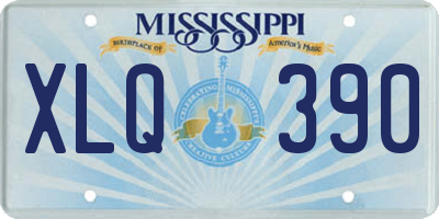 MS license plate XLQ390