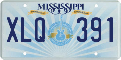 MS license plate XLQ391