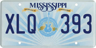 MS license plate XLQ393