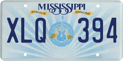 MS license plate XLQ394