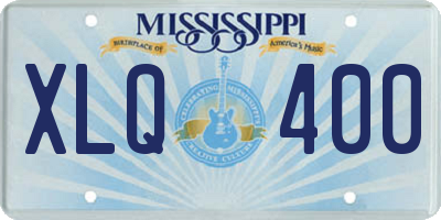 MS license plate XLQ400