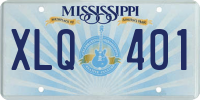 MS license plate XLQ401
