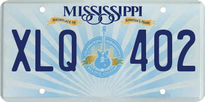 MS license plate XLQ402
