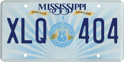 MS license plate XLQ404